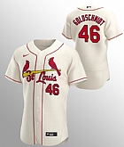Men's St. Louis Cardinals #46 Paul Goldschmidt Cream Flex Base Stitched MLB Jersey Dzhi,baseball caps,new era cap wholesale,wholesale hats