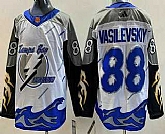 Men's Tampa Bay Lightning #88 Andrei Vasilevskiy White 2022 Reverse Retro Authentic Jersey,baseball caps,new era cap wholesale,wholesale hats