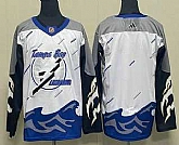 Men's Tampa Bay Lightning Blank White 2022 Reverse Retro Stitched Jersey,baseball caps,new era cap wholesale,wholesale hats