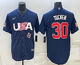 Men's USA Baseball #30 Kyle Tucker 2023 Navy World Baseball Classic Stitched Jersey,baseball caps,new era cap wholesale,wholesale hats
