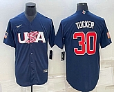 Men's USA Baseball #30 Kyle Tucker 2023 Navy World Baseball Classic Stitched Jerseys,baseball caps,new era cap wholesale,wholesale hats