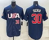 Men's USA Baseball #30 Kyle Tucker Number 2023 Navy World Baseball Classic Stitched Jerseys,baseball caps,new era cap wholesale,wholesale hats