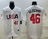 Men's USA Baseball #46 Paul Goldschmidt Number 2023 White World Baseball Classic Stitched Jerseys,baseball caps,new era cap wholesale,wholesale hats