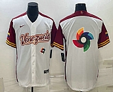 Men's Venezuela Baseball 2023 White World Big Logo With Patch Classic Stitched Jersey,baseball caps,new era cap wholesale,wholesale hats