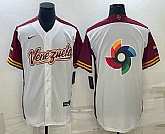 Men's Venezuela Baseball 2023 White World Big Logo With Patch Classic Stitched Jerseys,baseball caps,new era cap wholesale,wholesale hats