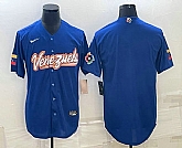 Men's Venezuela Baseball Blank 2023 Royal World Classic Stitched Jersey,baseball caps,new era cap wholesale,wholesale hats
