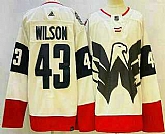 Men's Washington Capitals #43 Tom Wilson White 2023 Stadium Series Stitched Jersey