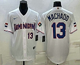 Mens Dominican Republic Baseball #13 Manny Machado Number 2023 White World Baseball Classic Stitched Jersey,baseball caps,new era cap wholesale,wholesale hats