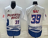 Mens Puerto Rico Baseball #39 Edwin Diaz Number 2023 White World Baseball Classic Stitched Jersey,baseball caps,new era cap wholesale,wholesale hats