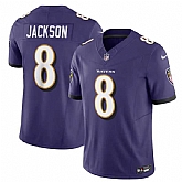 Men & Women & Youth Baltimore Ravens #8 Lamar Jackson Purple 2023 F.U.S.E Vapor Jersey,baseball caps,new era cap wholesale,wholesale hats