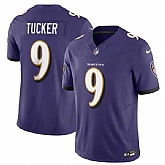 Men & Women & Youth Baltimore Ravens #9 Justin Tucker Purple 2023 F.U.S.E Vapor Jersey,baseball caps,new era cap wholesale,wholesale hats