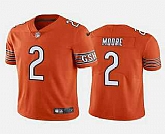 Men & Women & Youth Chicago Bears #2 DJ Moore Orange Vapor Untouchable Stitched Football Jersey,baseball caps,new era cap wholesale,wholesale hats