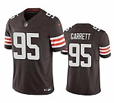 Men & Women & Youth Cleveland Browns #95 Myles Garrett Brown 2023 F.U.S.E. Vapor Untouchable Limited Stitched Jersey,baseball caps,new era cap wholesale,wholesale hats