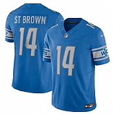 Men & Women & Youth Detroit Lions #14 Amon-Ra St. Brown Blue 2023 F.U.S.E. Vapor Untouchable Limited Stitched Jersey,baseball caps,new era cap wholesale,wholesale hats