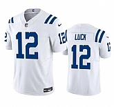 Men & Women & Youth Indianapolis Colts #12 Andrew Luck White 2023 F.U.S.E Vapor Untouchable Stitched Football Jersey,baseball caps,new era cap wholesale,wholesale hats