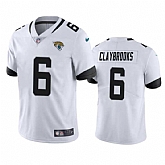 Men & Women & Youth Jacksonville Jaguars #6 Chris Claybrooks White Vapor Untouchable Limited Stitched Jersey,baseball caps,new era cap wholesale,wholesale hats