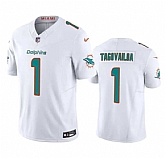 Men & Women & Youth Miami Dolphins #1 Tua Tagovailoa White 2023 F.U.S.E Vapor Limited Stitched Football Jersey,baseball caps,new era cap wholesale,wholesale hats