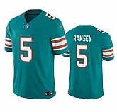 Men & Women & Youth Miami Dolphins #5 Jalen Ramsey Aqua 2023 F.U.S.E Vapor Limited Stitched Football Jersey,baseball caps,new era cap wholesale,wholesale hats