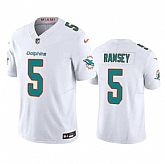 Men & Women & Youth Miami Dolphins #5 Jalen Ramsey White 2023 F.U.S.E Vapor Limited Stitched Football Jersey,baseball caps,new era cap wholesale,wholesale hats