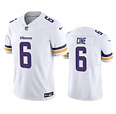 Men & Women & Youth Minnesota Vikings #6 Lewis Cine White 2023 F.U.S.E. Vapor Untouchable Stitched Jersey