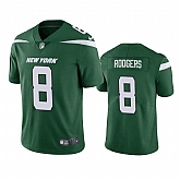 Men & Women & Youth New York Jets #8 Aaron Rodgers Green Vapor Untouchable Limited Stitched Jersey,baseball caps,new era cap wholesale,wholesale hats