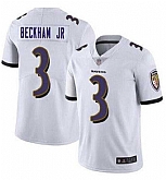 Men & Women & Youth Nike Baltimore Ravens #3 Odell Beckham Jr White Vapor Untouchable Limited Jersey,baseball caps,new era cap wholesale,wholesale hats