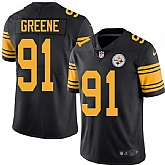 Men & Women & Youth Pittsburgh Steelers #91 Kevin Greene Black Color Rush Limited Stitched Jersey,baseball caps,new era cap wholesale,wholesale hats