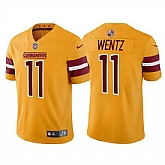 Men & Women & Youth Washington Commanders 11 Carson Wentz Gold Vapor Untouchable Stitched Football Jersey,baseball caps,new era cap wholesale,wholesale hats