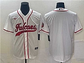 Men's Atlanta Falcons Blank White With Patch Cool Base Stitched Baseball Jersey,baseball caps,new era cap wholesale,wholesale hats