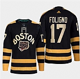 Men's Boston Bruins #17 Nick Foligno Black Classic Primegreen Stitched Jersey Dzhi,baseball caps,new era cap wholesale,wholesale hats