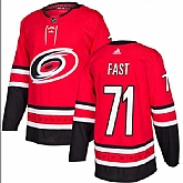 Men's Carolina Hurricanes #71 Jesper Fast Red Stitched Jersey Dzhi,baseball caps,new era cap wholesale,wholesale hats