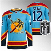 Men's Florida Panthers #12 Eric Staal Blue 2023 Stanley Cup Final Reverse Retro Stitched Jersey Dzhi,baseball caps,new era cap wholesale,wholesale hats