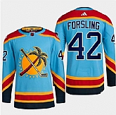 Men's Florida Panthers #42 Gustav Forsling Blue 2022-23 Reverse Retro Stitched Jersey Dzhi,baseball caps,new era cap wholesale,wholesale hats