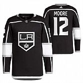 Men's Los Angeles Kings #12 Trevor Moore Black Stitched Jersey Dzhi,baseball caps,new era cap wholesale,wholesale hats