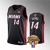 Men's Miami Heat #14 Tyler Herro Black 2023 Finals Icon Edition Stitched Basketball Jersey Dzhi,baseball caps,new era cap wholesale,wholesale hats