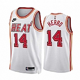Men's Miami Heat #14 Tyler Herro White Classic Edition Stitched Basketball Jersey Dzhi,baseball caps,new era cap wholesale,wholesale hats