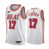 Men's Miami Heat #17 P.J. Tucker White Classic Edition Stitched Basketball Jersey Dzhi,baseball caps,new era cap wholesale,wholesale hats