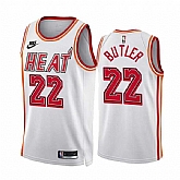 Men's Miami Heat #22 Jimmy Butler White Classic Edition Stitched Basketball Jersey Dzhi,baseball caps,new era cap wholesale,wholesale hats