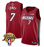 Men's Miami Heat #7 Kyle Lowry Red 2023 Finals Statement Edition Stitched Basketball Jersey Dzhi,baseball caps,new era cap wholesale,wholesale hats