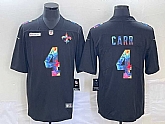 Men's New Orleans Saints #4 Derek Carr Multi-Color Black 2020 NFL Crucial Catch Vapor Untouchable Nike Limited Jersey,baseball caps,new era cap wholesale,wholesale hats
