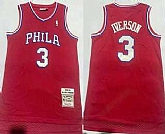 Men's Philadelphia 76ers #3 Allen Iverson 2002-03 Red Hardwood Classics Soul Swingman Throwback Jersey,baseball caps,new era cap wholesale,wholesale hats