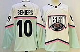 Men's Seattle Kraken #10 Matty Beniers 2023 White All-Star Game Stitched Jersey