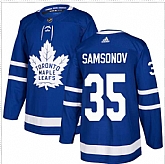 Men's Toronto Maple Leafs #35 Ilya Samsonov Blue Stitched Jersey Dzhi,baseball caps,new era cap wholesale,wholesale hats