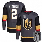 Men's Vegas Golden Knights #2 Zach Whitecloud Gray 2023 Stanley Cup Final Stitched Jersey Dzhi,baseball caps,new era cap wholesale,wholesale hats