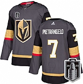 Men's Vegas Golden Knights #7 Alex Pietrangelo Gray 2023 Stanley Cup Final Stitched Jersey Dzhi,baseball caps,new era cap wholesale,wholesale hats