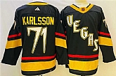 Men's Vegas Golden Knights #71 William Karlsson Black 2022-23 Reverse Retro Stitched Jersey,baseball caps,new era cap wholesale,wholesale hats