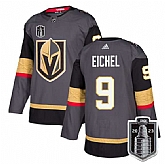 Men's Vegas Golden Knights #9 Jack Eichel Gray 2023 Stanley Cup Final Stitched Jersey Dzhi,baseball caps,new era cap wholesale,wholesale hats