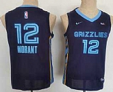 Youth Memphis Grizzlies #12 Ja Morant Black Nike 2021 Stitched Jersey With Sponsor,baseball caps,new era cap wholesale,wholesale hats