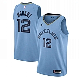 Youth Memphis Grizzlies #12 Ja Morant Blue Jordan Stitched Jersey Dzhi