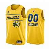 Men & Youth Customized 2021 Nike All-Star Jordan Brand Gold Game Swingman Finished Jersey,baseball caps,new era cap wholesale,wholesale hats